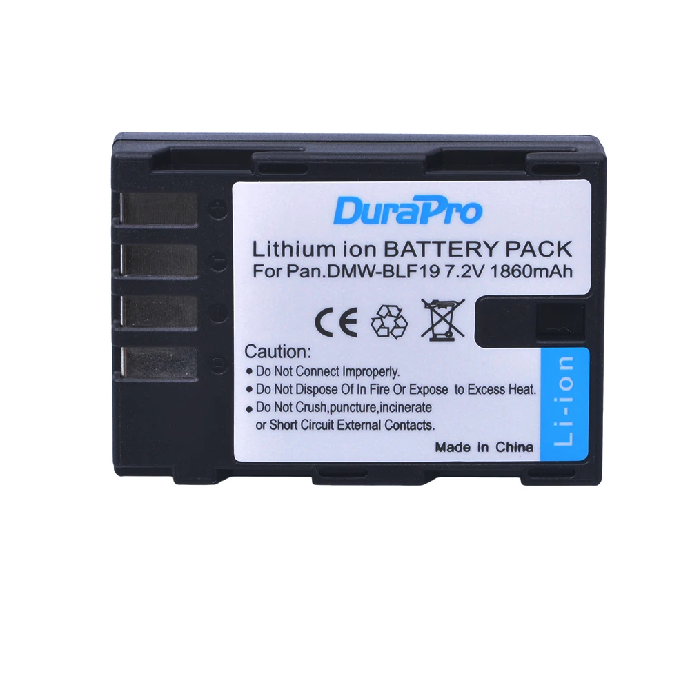 DuraPro 4x1860mAh DMW-BLF19 DMW-BLF19E DMW BLF19PP BLF19 BLF19E батарея + LED двойное быстрое зарядное