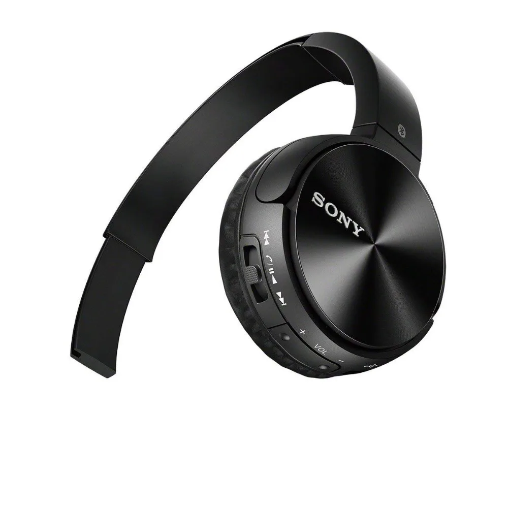 Беспроводная стереогарнитура SONY MDR-ZX330BT Bluetooth, черная с микрофоном NFC
