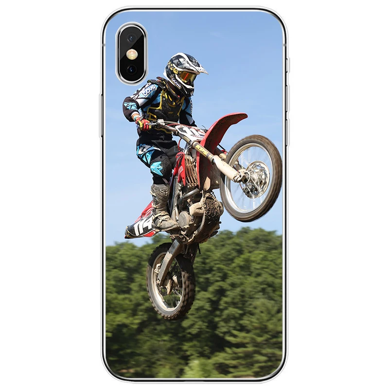 Moto cross dirtbikes мягкий силиконовый телефон чехол для iPhone 6 6 plus 7 8 plus 5 5S 5C SE для iPhone X XS XR XS Max