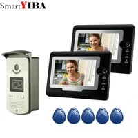 smartyiba video intercom 7inch monitor wired video doorbell door phone intercom system rfid access control doorbell camera kit