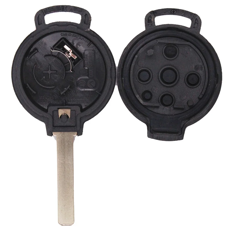 KEYECU Uncut чехол для дистанционного ключа Fob 3 кнопки/4 кнопки SMART Fortwo 450 Forfour 451 Roadstar 2008