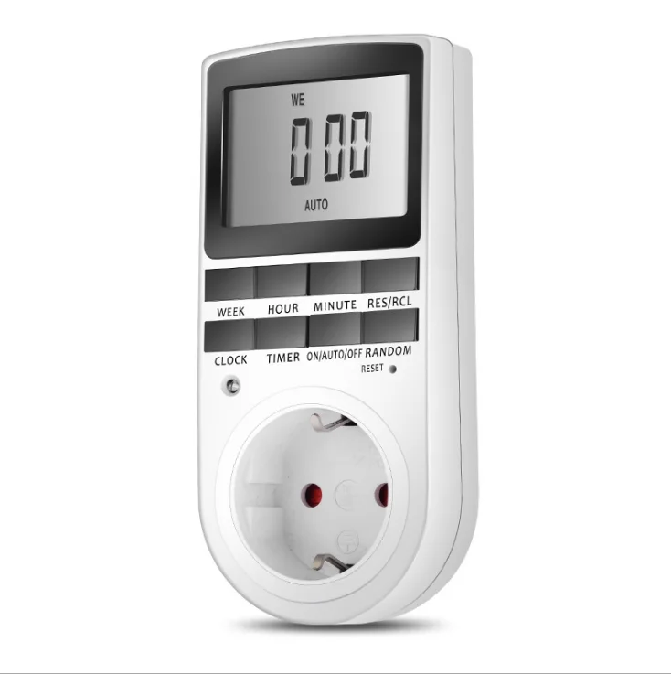 240 в 10 а таймер розетка электронный цифровой ЕС Plug-in программируемый 7 дней 12/24 часов Таймер переключатель гнездо