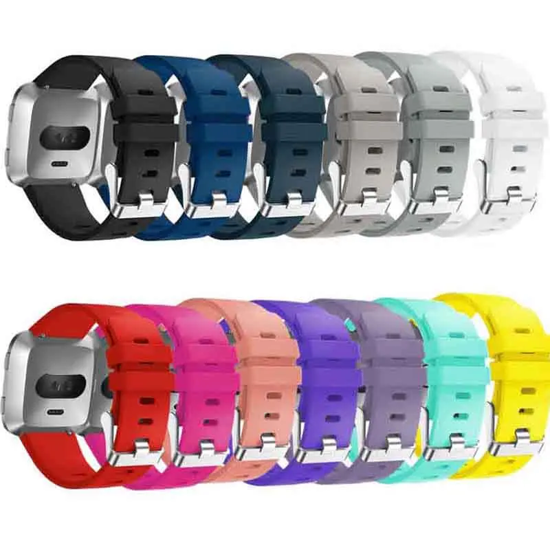 Силиконовый ремешок на запястье для Fitbit Versa Correa fit bit Breacelet спортивные часы умные