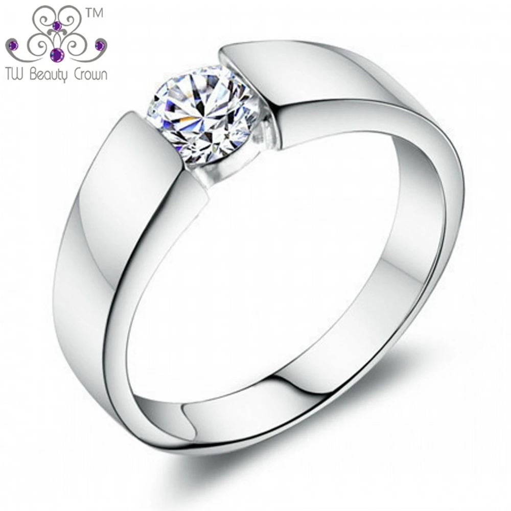 1 шт. мужское кольцо с фианитом | Украшения и аксессуары