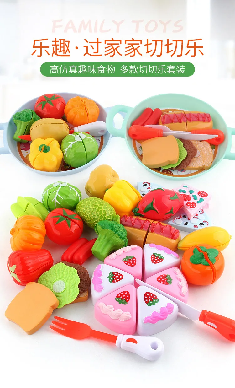 Ролевые игры фруктовая резка торт ко дню рождения кухня еда игрушки Cocina De Juguete Игрушка Мальчики Девочки подарок для детей