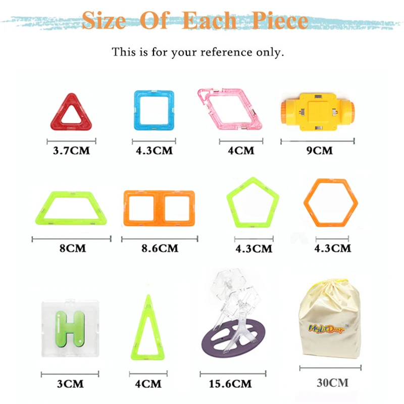 

16-45pcs Mini Size Magnetic Designer Construction Set Model & Building Toy Magnets Magnetic Blocks Educational Toys For Children