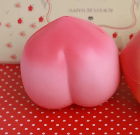 18 шт lot 11cm kawaii jumbo розовый персик Редкие сжимаемые ПУ игрушки для мальчиков и