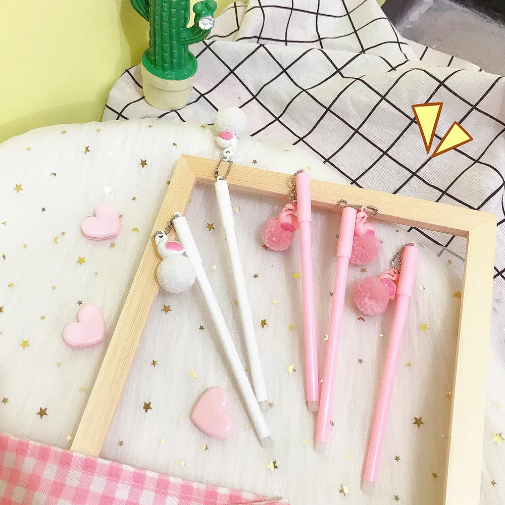 Coloffice 2 шт. Корейская Милая ученическая ручка для письма фламинго шариковая