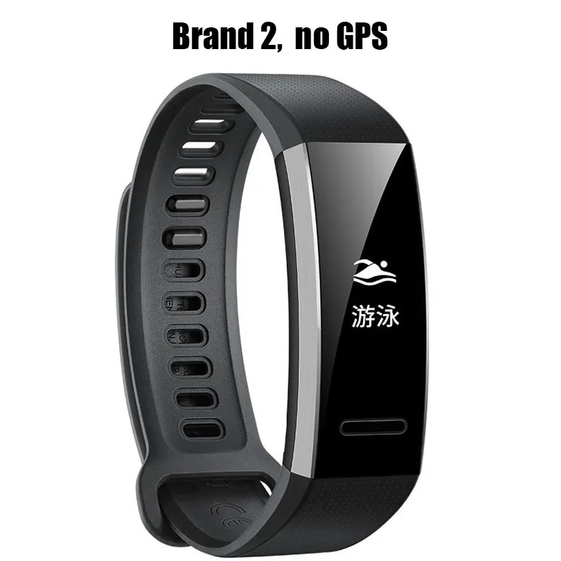 Standard Black huawei Band 2 Pro B19 B29 браслет для монитора фитнес gps 50 м плавание Водонепроницаемый Bluetooth OLED экран - Цвет: Standard Black