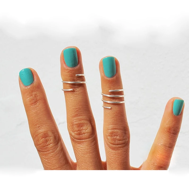 2 шт. кольца на шарнирах бохо ручная работа ювелирное изделие позолота/серебро 925