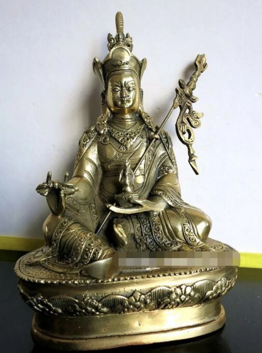 Тибетский Гуру Ринпоче падмамбава латунная статуя Будды|statue|statues buddhastatue tibet |