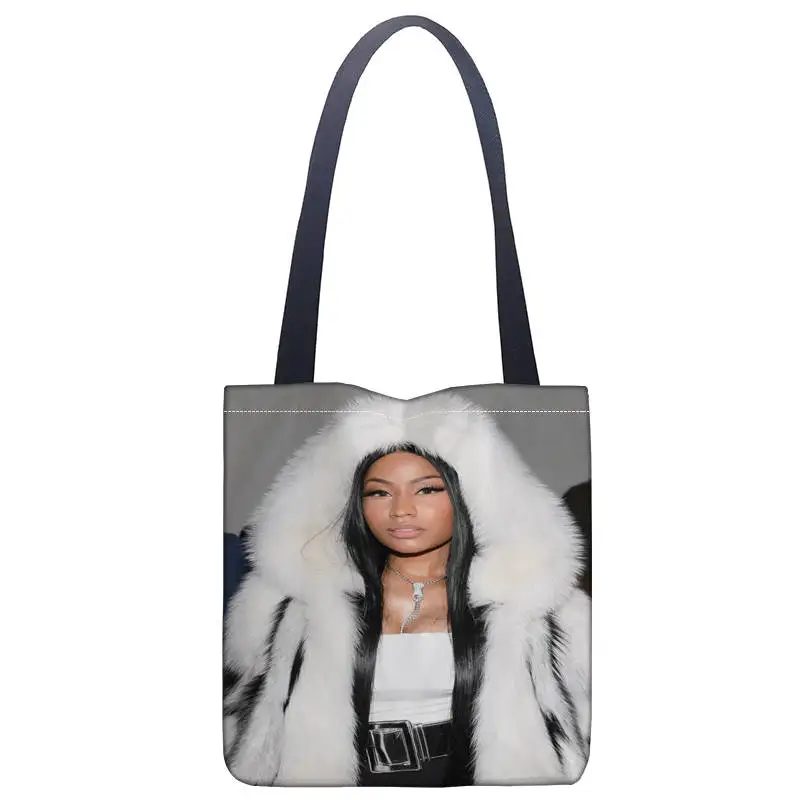Изготовленная на заказ Сумка тоут Nicki Minaj женские тканевые сумки экологически