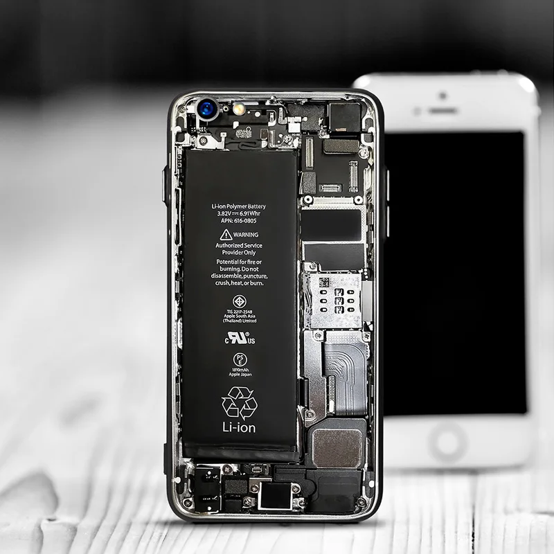 teardown Крутой ультра тонкий мягкий силиконовый чехол для iPhone 7 6 6S 8 8plus сломанная камера для iPhone X XR XS MAX защитный чехол для мужчин - Цвет: teardown