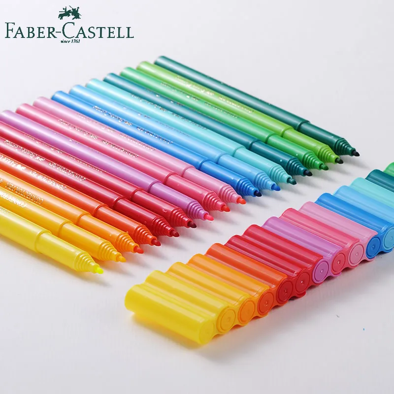 Faber Castell разъем маркер для детская клипса на Цветной картина эскизная ручка 10/20 Вт, 30 Вт/40/60/80 Цвета Aquarell маркер