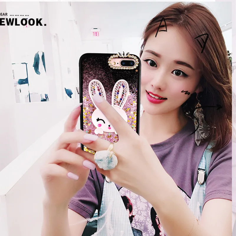 Guties Блестящий с жидкостью зыбучий песок Алмазный чехол для телефона iPhone 6 6S 7 8 Plus X