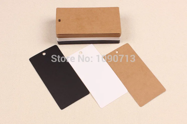 Бесплатная доставка 100 X винтажные крафт Пустые бирки квадратные бумажные