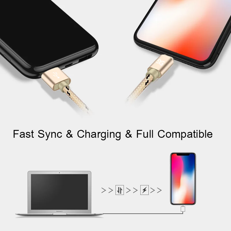 USB кабель для iPhone быстрой Micro зарядки Samsung Huawei Xiaomi кабели даты iPad мобильный телефон