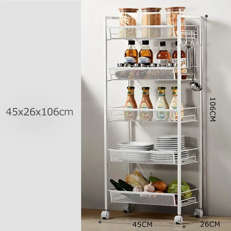 Version Y Cosas De Cocina Mensole Repisas полка организации Organizacion Prateleira с колесами Estantes кухонные полки для хранения - Цвет: Version Y