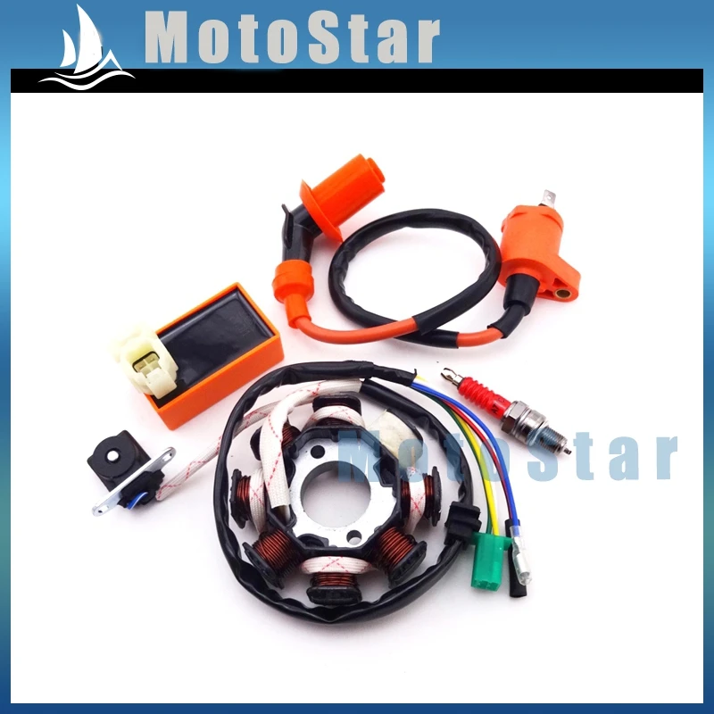 Катушка зажигания 6 контактов AC CDI Box A7TC Свеча статор для китайского GY6 125cc 150cc