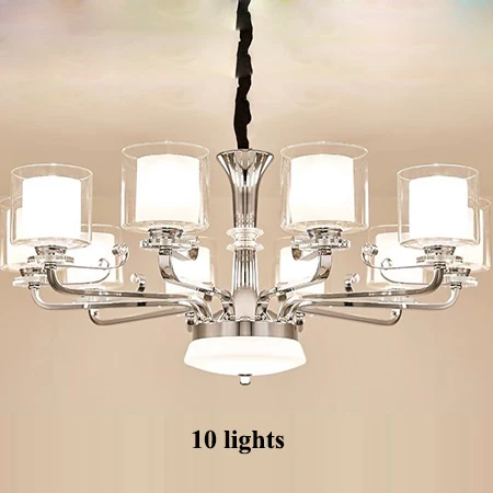 10 lights Современный, хромированный, металлический светодиодный настенный светильник s стеклянный кристалл для спальни светодиодный настенный светильник для гостиной светодиодный настенный светильник настенное бра для коридора - Цвет абажура: 10 lights