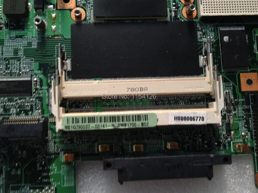 

Laptop motherboard For Toshiba H000007290 08G2002TA21JTB satelite L40 GL960 DDR2 Socket pga478 TERESA20