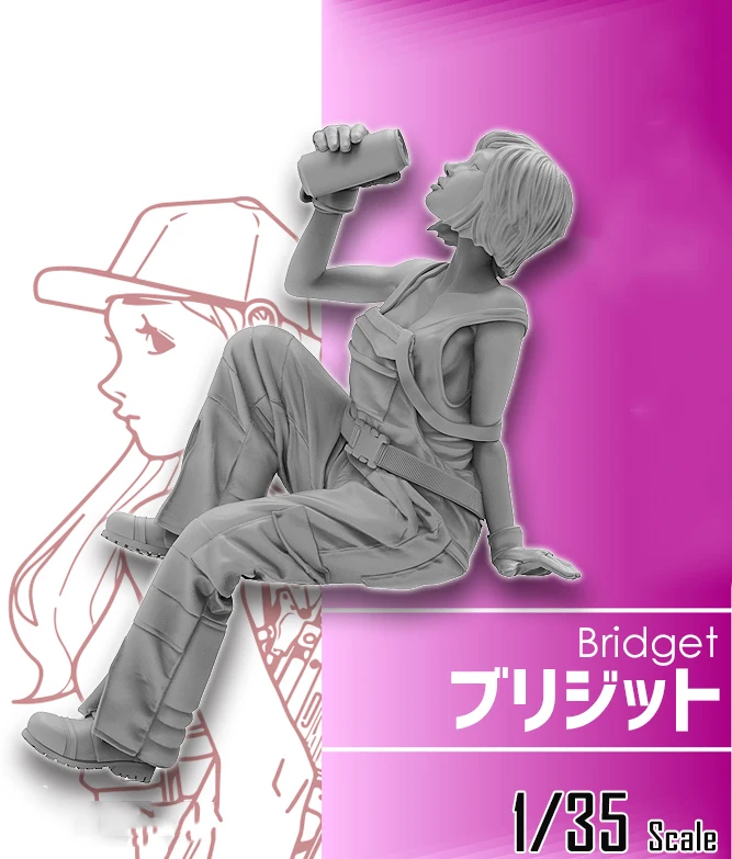 Неокрашенная фигурка из смолы в масштабе 1/35 коллекционная Bridget | Игрушки и хобби