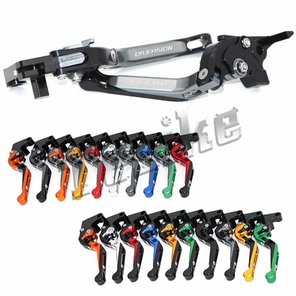 

CNC Brake Clutch Levers Motorcycle For YAMAHA XJ6 DIVERSION 2009-2015 XJ6 600 900 XJ600 Foldable Extendable Logo (DIVERSION)
