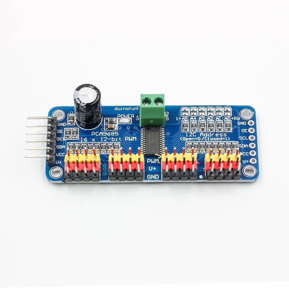 16 канальный видеорегистратор 12 битная ШИМ/Servo Driver I2C интерфейс PCA9685 модуль Raspberry pi