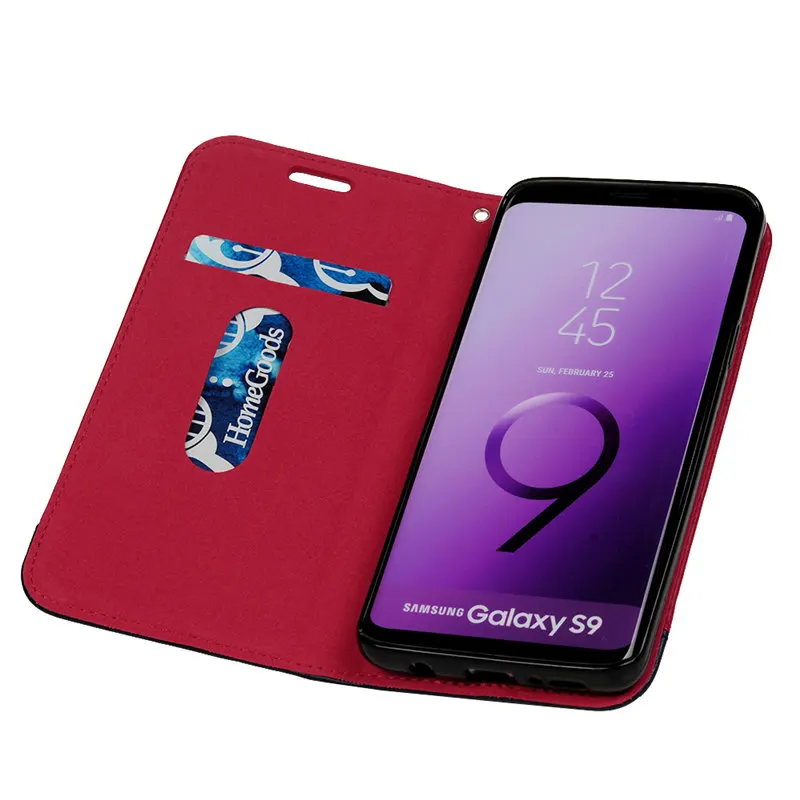 YOKIRIN Магнитный кожаный чехол для samsung Galaxy S6 край S7 S8 S9 плюс Примечание 8 9 из