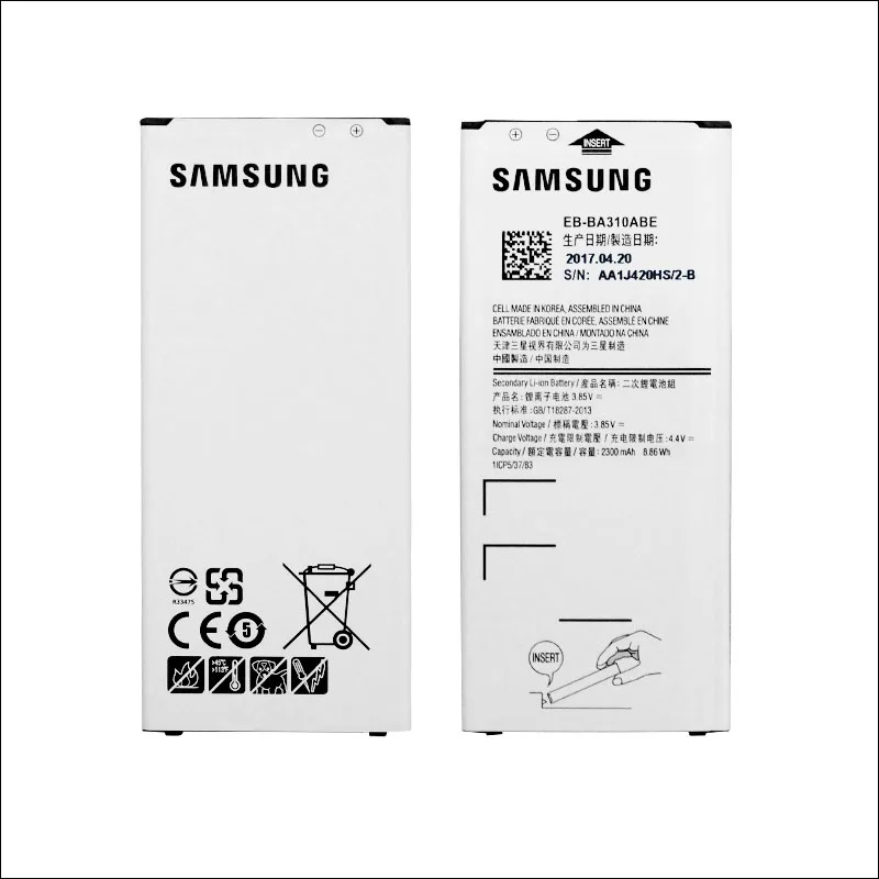 Оригинальный аккумулятор для Samsung GALAXY A3 2016 A3100 A310 A310F Galaxy Аккумулятор akku с трекером