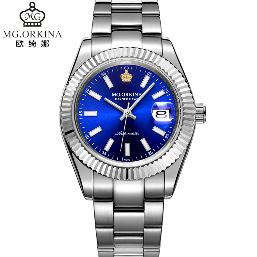 Часы ORKINA мужские автоматические механические водонепроницаемые|clocks male|clock
