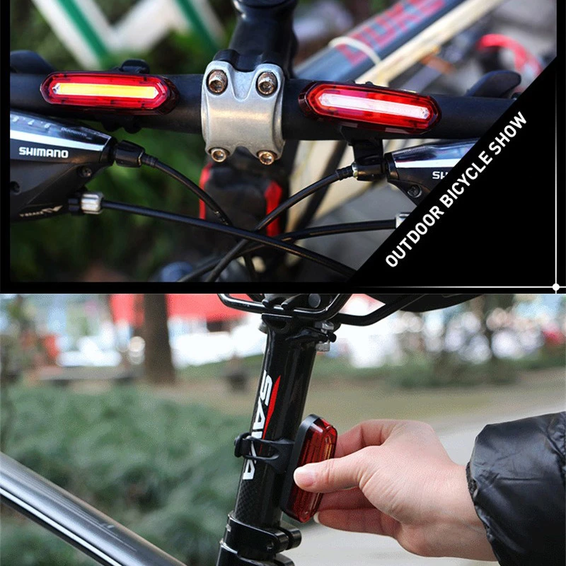 WEST BIKING USB Перезаряжаемый велосипедный светильник s горный Предупреждение ющий светильник светодиодный супер яркий сменный велосипедный usb зарядный задний светильник