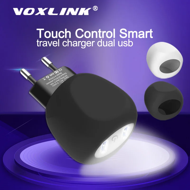 Зарядное устройство VOXLINK usb со светодиодным сенсорным управлением умное зарядное