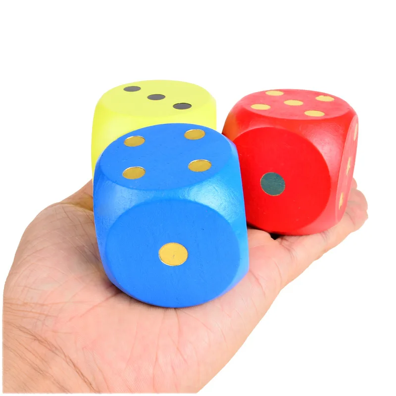BOHS большой 7 цветов деревянные кости семейная настольная игра игровая игрушка