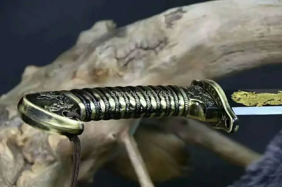 Ручная работа 1095 лезвие из высокоуглеродистой стали Острый китайский KungFu Broadsword