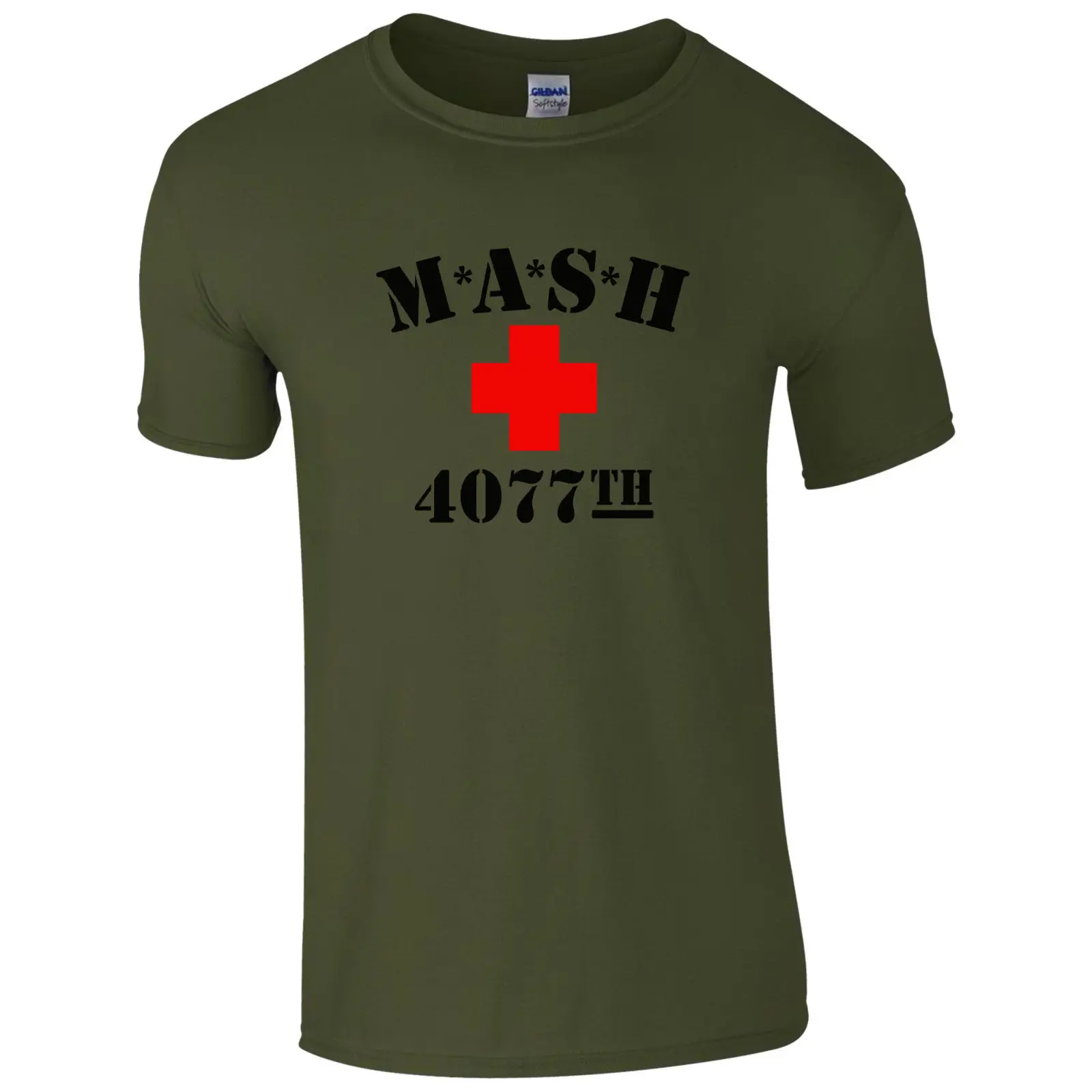 Фото M * A S H + 4077th Футболка-американская армейская Ретро Mash ТВ серия унисекс Мужская M * A S H + 4077th Футболка-американская армейская Ретро Mash ТВ серия унисекс Мужская