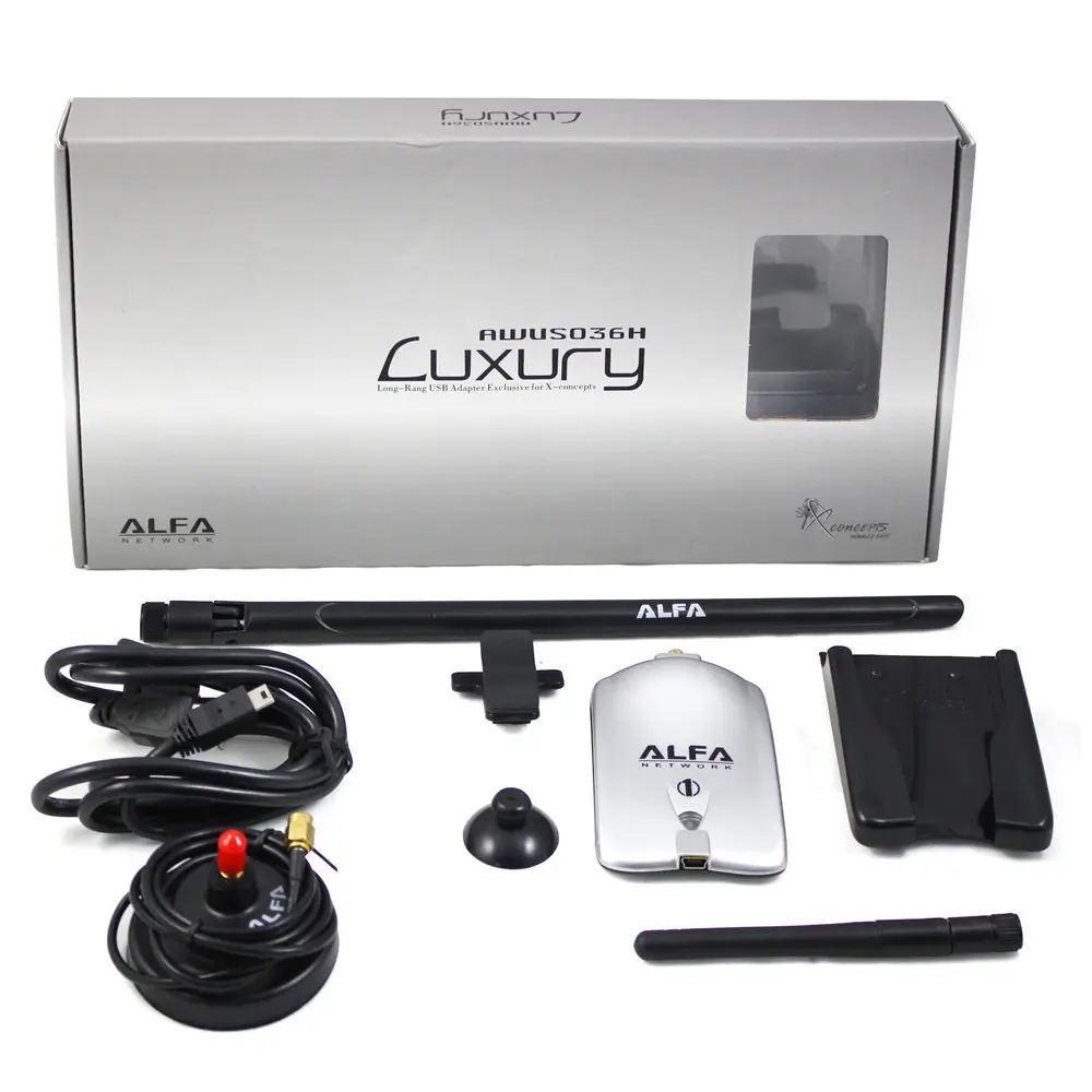Новый стиль 2 4 ГГц 150 Мбит/с Alfa AWUS036H Высокая мощность USB WIFI адаптер RT3070L + 8dBi