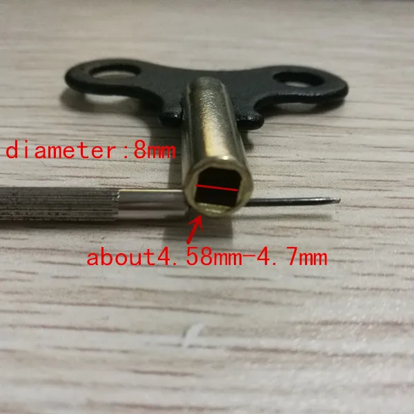 Высококачественные деревянные часы ключи металлические инструменты 1 шт.