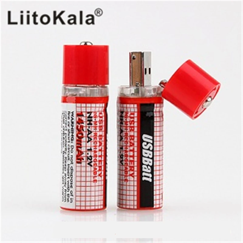 4 шт./лот 1,2 V 1450 мА/ч, USB AA Батарея Перезаряжаемые Батарея AA никель-металл-гидридного Батарея 1450 мА/ч, USB AA светодиодный индикатор и длительный срок службы