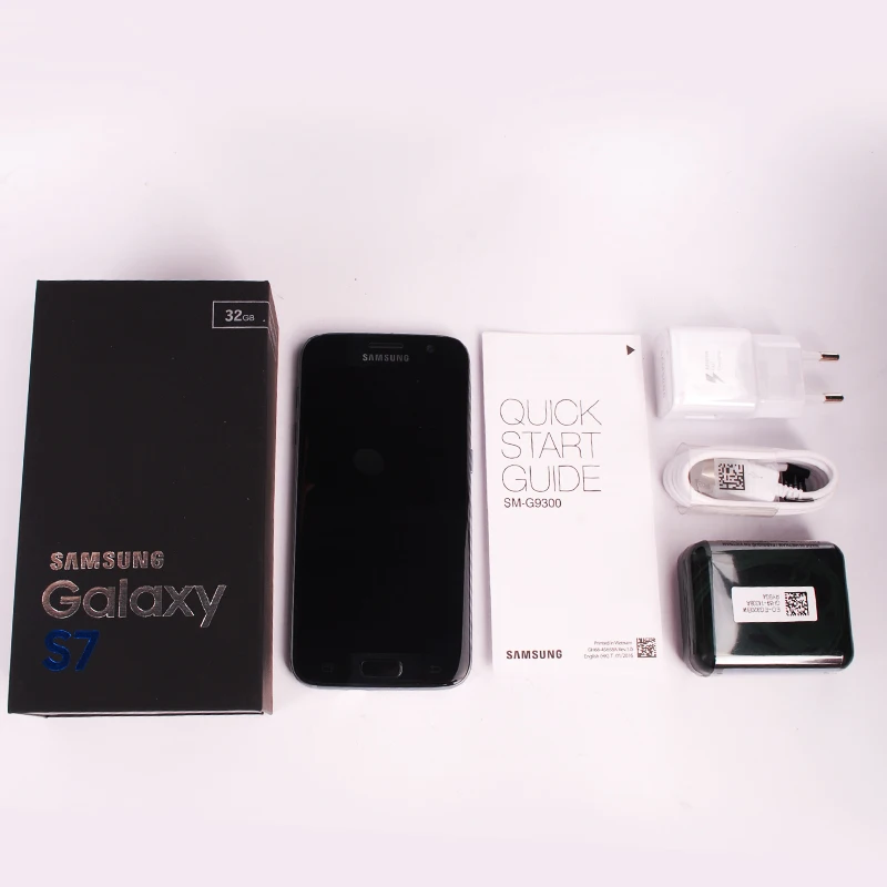 Разблокированные Мобильные телефоны Samsung Galaxy S7 4G LTE G930F G930V 5 1 дюйма 4 Гб ОЗУ 32 ПЗУ NFC