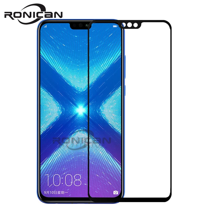 Закаленное стекло для Huawei Honor 8X полное покрытие экрана защита huawei honor 8x закаленное