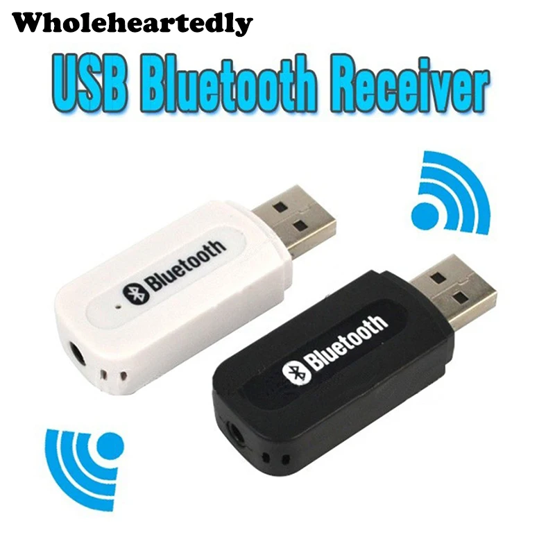 

USB Bluetooth A2DP Dongle Adapter Bluetooth Music Audio Receiver Wireless Stereo 3.5mm Jack for Car Aux Android/IOS Mobile Phone