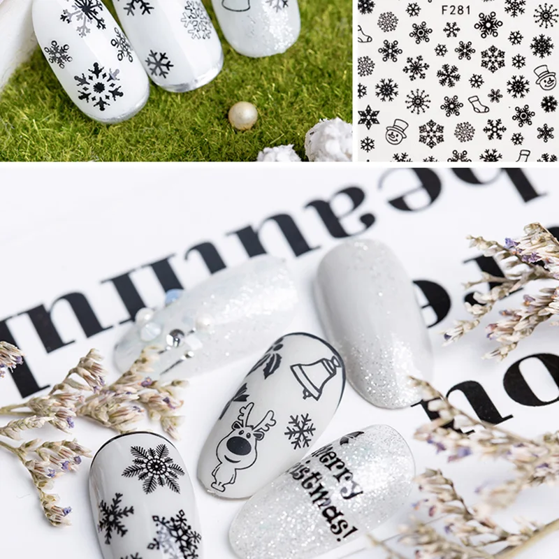 1 лист 3D наклейки для дизайна ногтей|Стикеры и наклейки| |