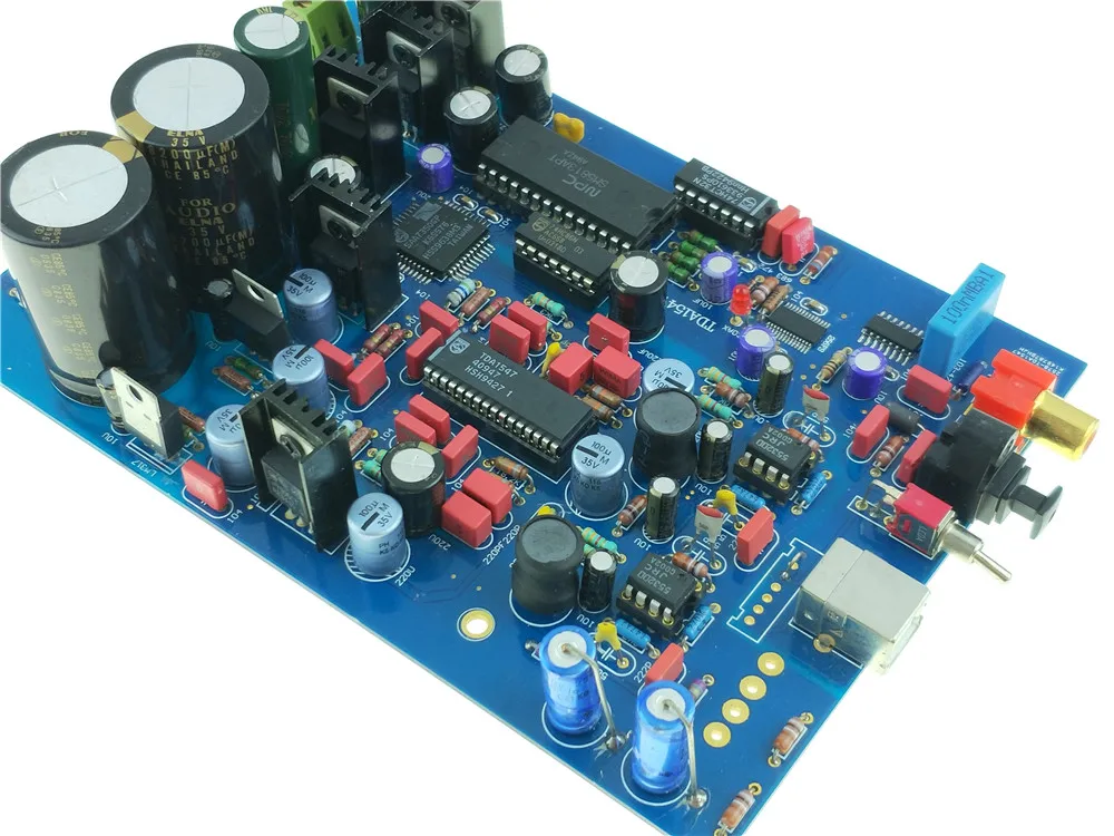 TDA1547 ЦАП собранная плата 16 бит 48 кГц для HIFI аудио декодер обновления TDA1541