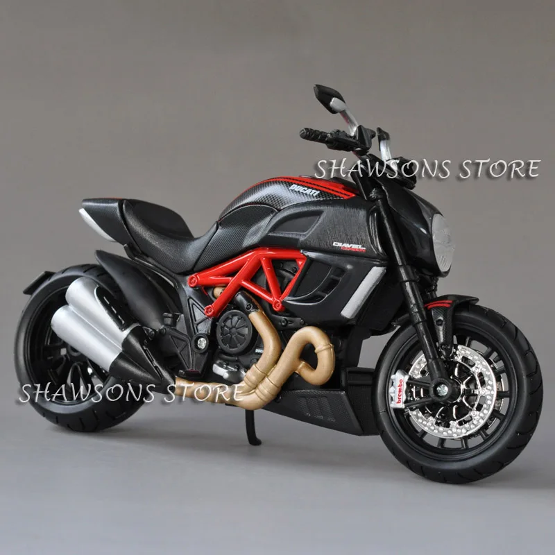 Литые игрушечные модели MAISTO 1:12 DUCATI DIAVEL карбоновый спортивный велосипед миниатюрный мотоцикл Реплика