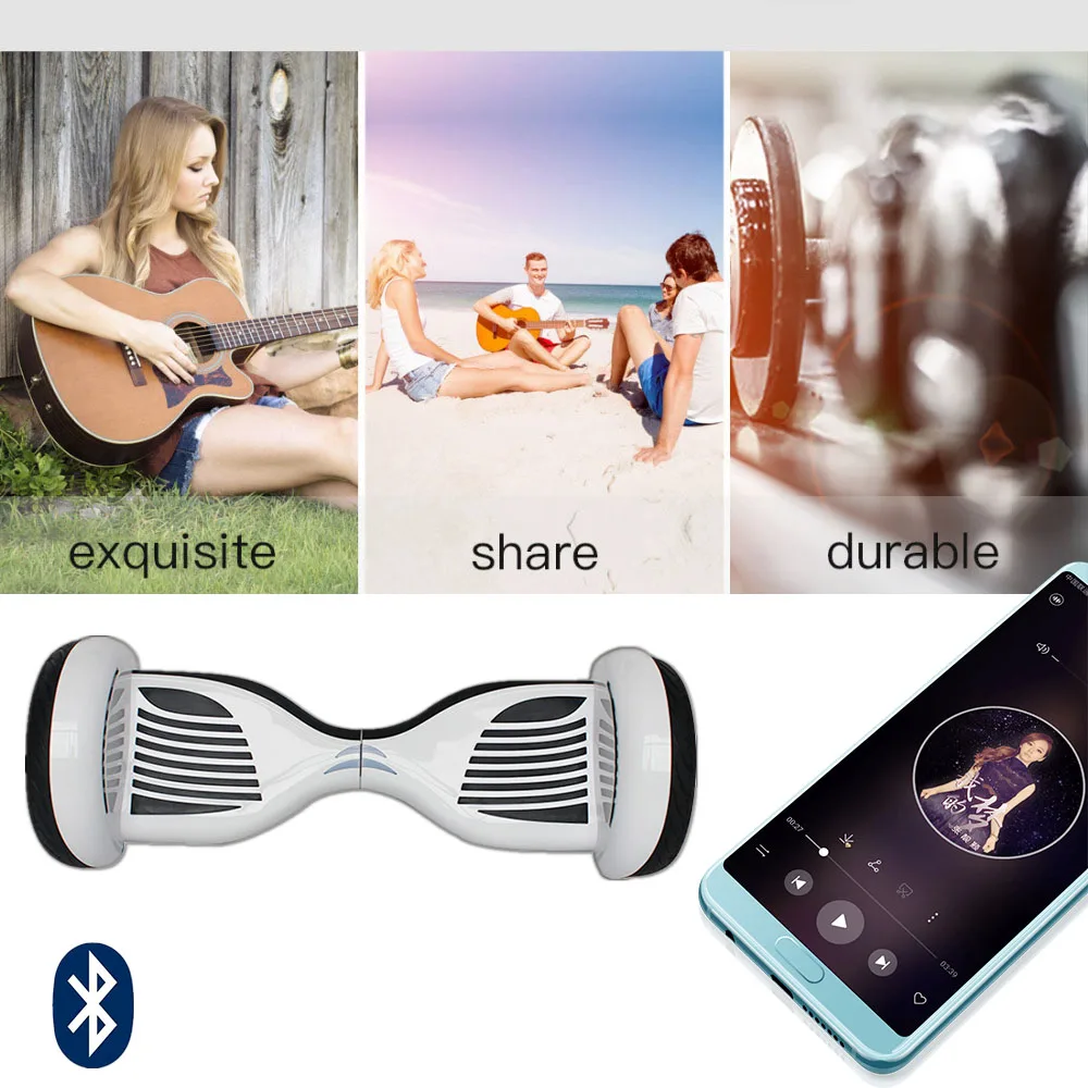 IRALAN 10 дюймов ХОВЕРБОРДА bluetooth два колеса smart самобалансируемый скутер