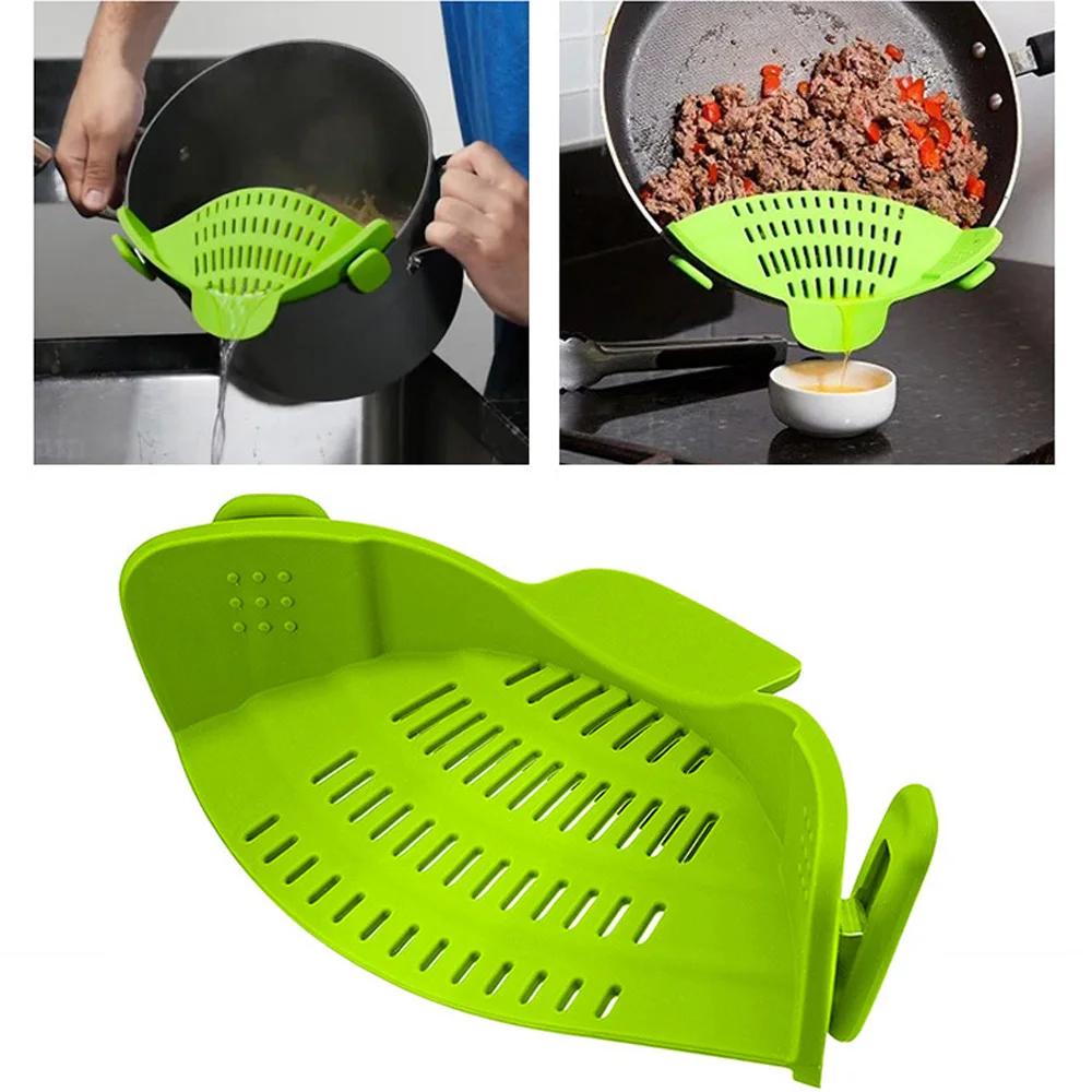 Кухонные аксессуары гаджеты Colanders Многофункциональный силиконовый кастрюля