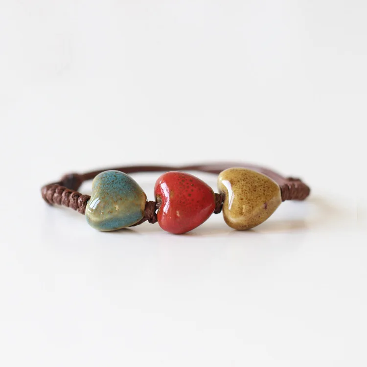 1 шт. новый модный Регулируемый возврат в древние стороны керамические бусины