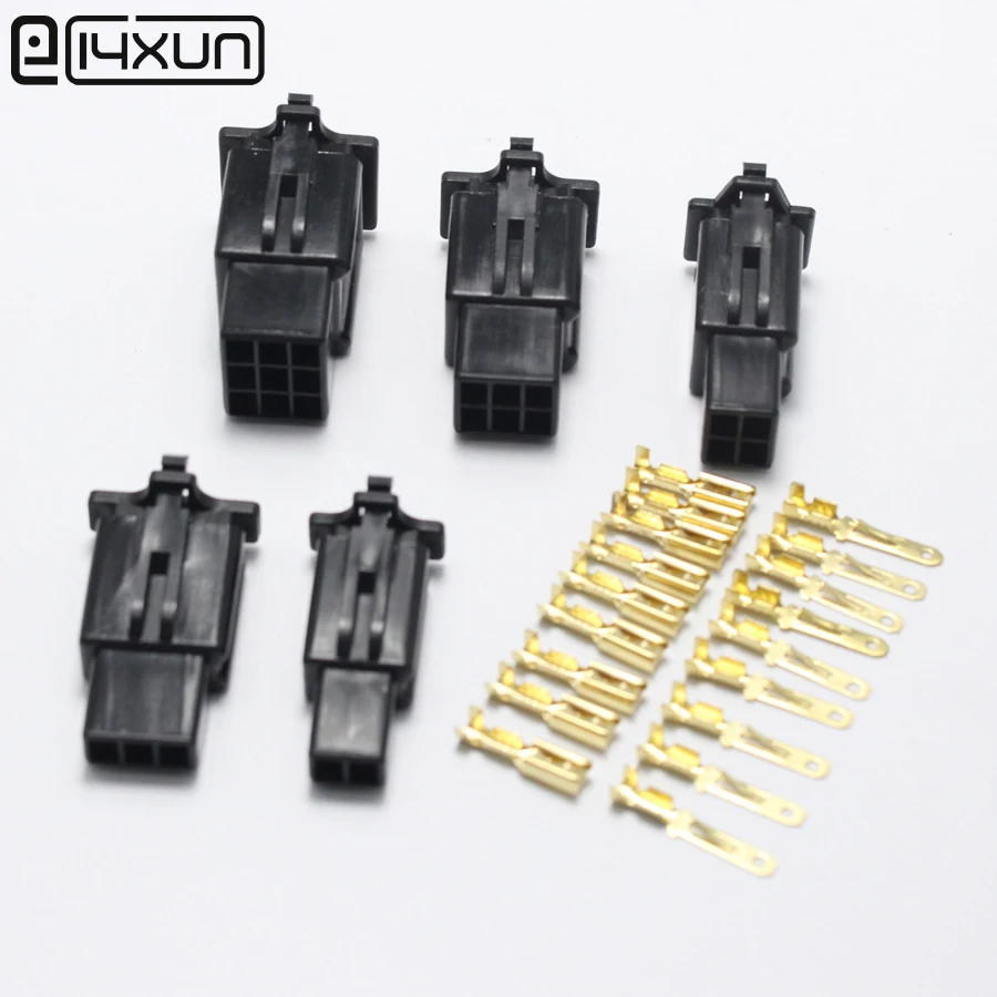 25 комплектов 2 8 мм 2/3/4/6/9 pin автомобильный электрический провод коннектор