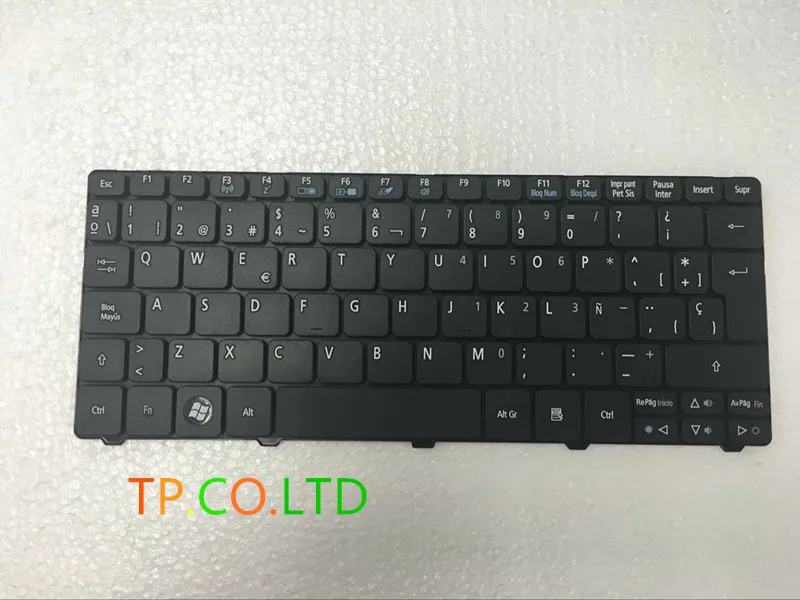 

Испанская клавиатура для Acer Aspire One D255 D257 AOD257 D260 D270 521 532 532H 533 AO521 AO533 NAV50 Black SP Teclado